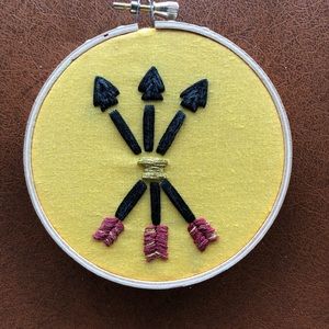 Arrow Embroidery Hoop